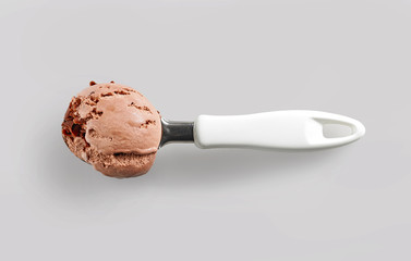 chocolate ice cream scoop