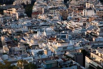 Fototapeta premium view over Athens from Lycabettus hill