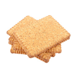 Assortment of different cookies, isolated on white