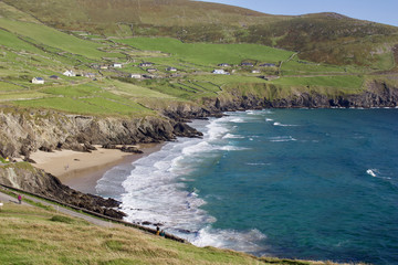 Rocky beach along Slea Head Drive on the Dingle Peninsula in County Kerry, Ireland