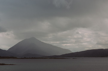 Fototapeta premium Beautiful view to the mountains on Lofoten Islands