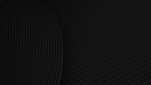 Abstract black line background. Looping animation
