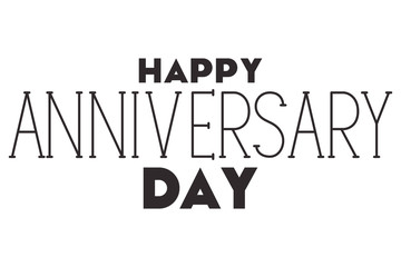 happy anniversary day isolated icon