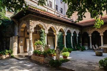 Fototapeta premium Monaster Stavropoleos in Bucharest (Romania) 