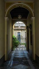 Fototapeta na wymiar Milano Italy Lifestile Architecture Porto Balkony