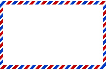 Postal envelope. Airmail. Preparation for the designer.