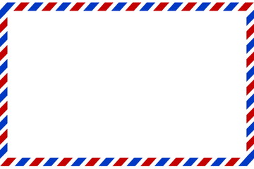 Postal envelope. Airmail. Preparation for the designer.