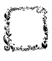 Vector frame of plant elements