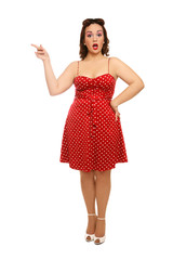 Plus-size pin-up