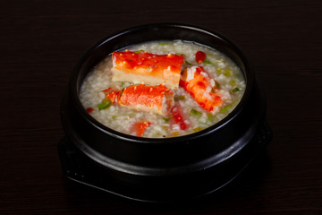 Crab with rice