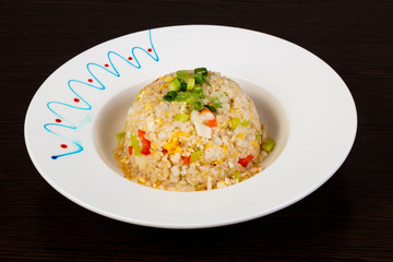 Fried rice with seafood