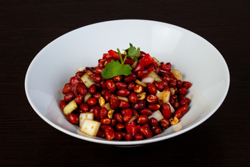 Peanuts with vegetables