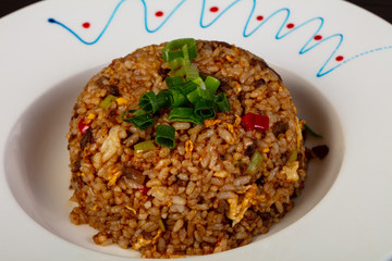 Fried rice with beef