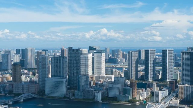 東京風景・タイムラプス・湾岸エリア