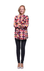 Full body caucasian woman