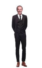 Full body caucasian man