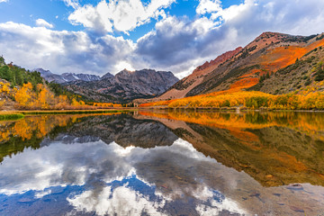 North Lake Fall colors reflections