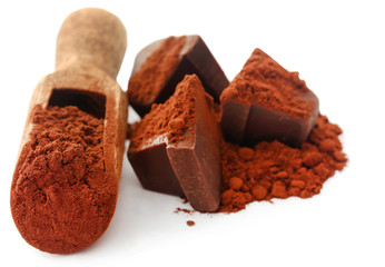 Cacao Powder with chocolate