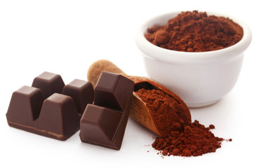 Cacao Powder with chocolate