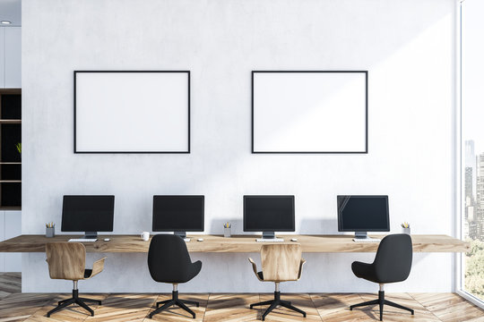 Original Startup Office Interior With Posters