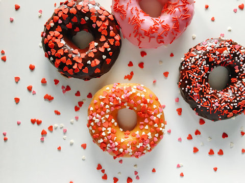 Doughnut for Valentine day