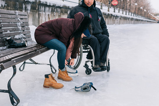 Skating on the canal