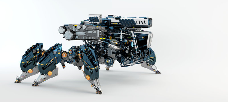Sci-fi vehicle, 3d illustration