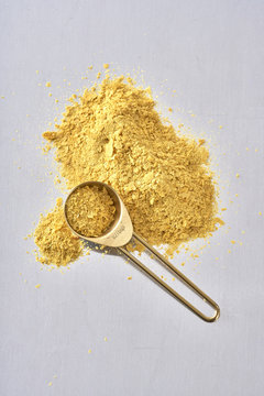 Nutrional Yeast, Used in Vegan and Dairy-Free Cooking as a replacement for cheese/dairy flavor.