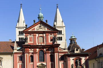 Fototapeta premium St. George's Basilica on Prague Castle, Czech Republic
