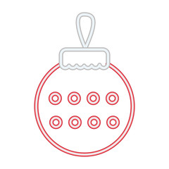 neon ball decoration round merry christmas