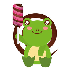 cute frog sweet candy lollipop
