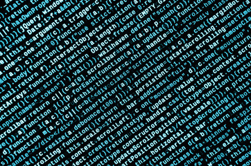 Computer program preview. Programming code typing. Information technology website coding standards...