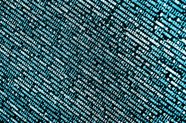 Computer program preview. Programming code typing. Information technology website coding standards...
