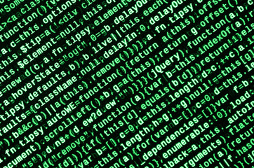 Computer program preview. Programming code typing. Information technology website coding standards...
