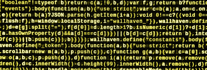 Computer program preview. Programming code typing. Information technology website coding standards...