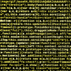 Computer program preview. Programming code typing. Information technology website coding standards...