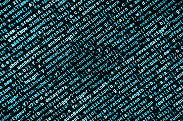 Computer program preview. Programming code typing. Information technology website coding standards...