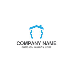 Home code logo design template