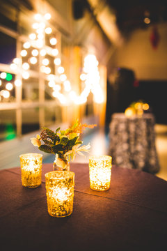 Decor at a Christmas event