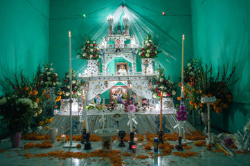 Fototapeta premium altar de muertos dia de muertos mexico 