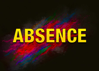 Absence colorful paint abstract background
