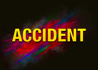 Fototapeta na wymiar Accident colorful paint abstract background
