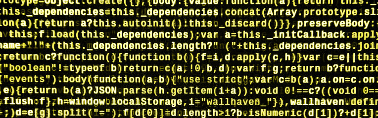 Computer program preview. Programming code typing. Information technology website coding standards...