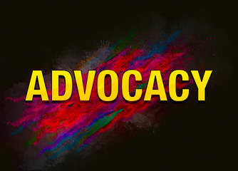 Fototapeta na wymiar Advocacy colorful paint abstract background
