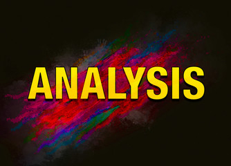 Naklejka na ściany i meble Analysis colorful paint abstract background