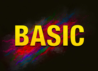 Basic colorful paint abstract background