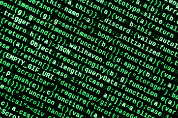 Computer program preview. Programming code typing. Information technology website coding standards...