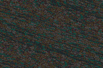 Writing programming code on laptop. Digital binary data on computer screen