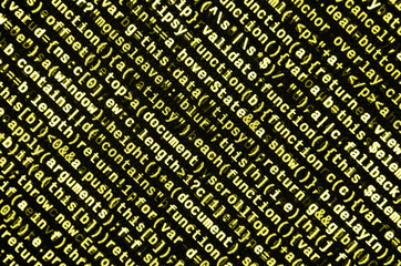 Computer program preview. Programming code typing. Information technology website coding standards...