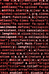 Computer program preview. Programming code typing. Information technology website coding standards...